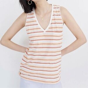 Madewell whisper cotton v neck tank